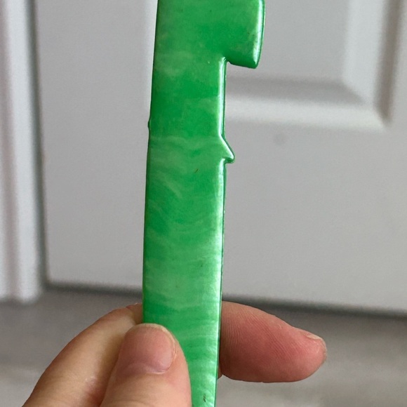 4/$100 Vintage 1950 Green Letter Opener or bar drink stir stick 🥃 - Picture 6 of 6